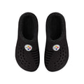 FOCO NFL Pittsburgh Steelers Sherpa Lined Big Logo Clog - Mens