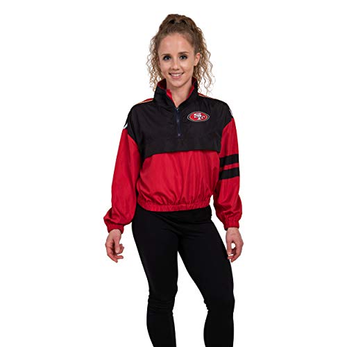 FOCO NFL San Francisco 49ers Winning Play Windbreaker - Womens