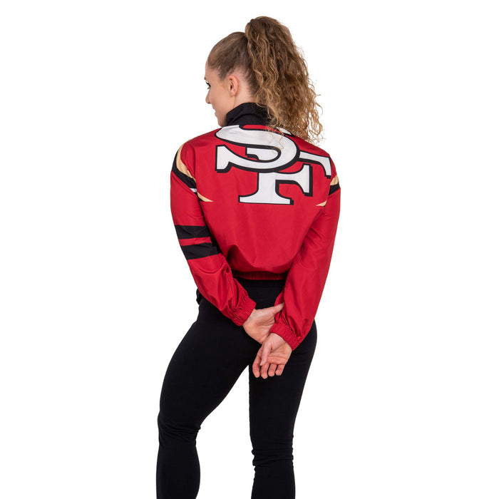 FOCO NFL San Francisco 49ers Winning Play Windbreaker - Womens
