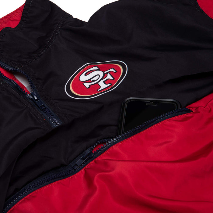 FOCO NFL San Francisco 49ers Winning Play Windbreaker - Womens