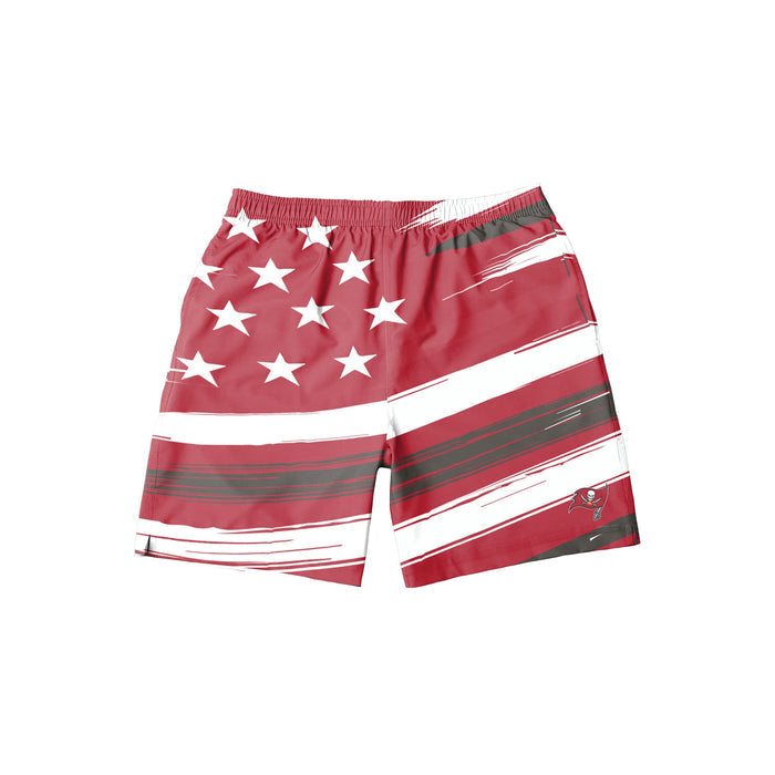 FOCO NFL Tampa Bay Buccaneers Americana Traditional Swim Trunks - Mens