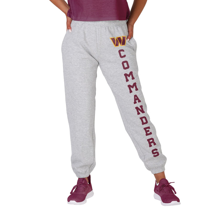 FOCO NFL Washington Commanders Big Wordmark Gray Sweatpants - Womens