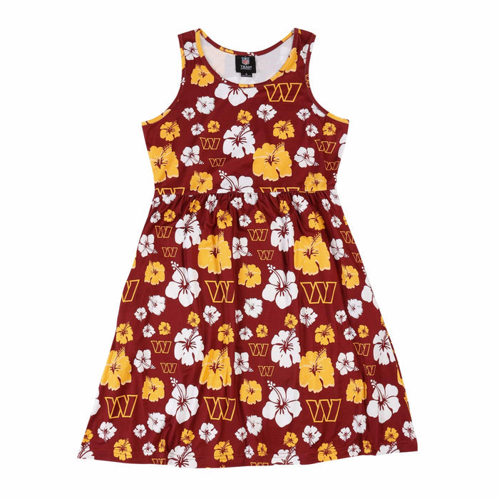 FOCO NFL Washington Commanders Fan Favorite Floral Sun Dress - Womens