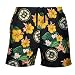 FOCO NHL Boston Bruins Mens Team Logo Floral Hawaiian Swim Suit Trunks, Team Color