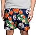 FOCO NHL Edmonton Oilers Team Logo Floral Hawaiian Swim Suit Trunks, Team Color