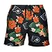 FOCO NHL Philadelphia Flyers Mens Team Logo Floral Hawaiian Swim Suit Trunks, Team Color