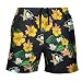 FOCO NHL Pittsburgh Penguins Mens Team Logo Floral Hawaiian Swim Suit Trunks, Team Color