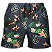 FOCO NHL Vegas Golden Knights Team Logo Floral Hawaiian Swim Suit Trunks, Team Color