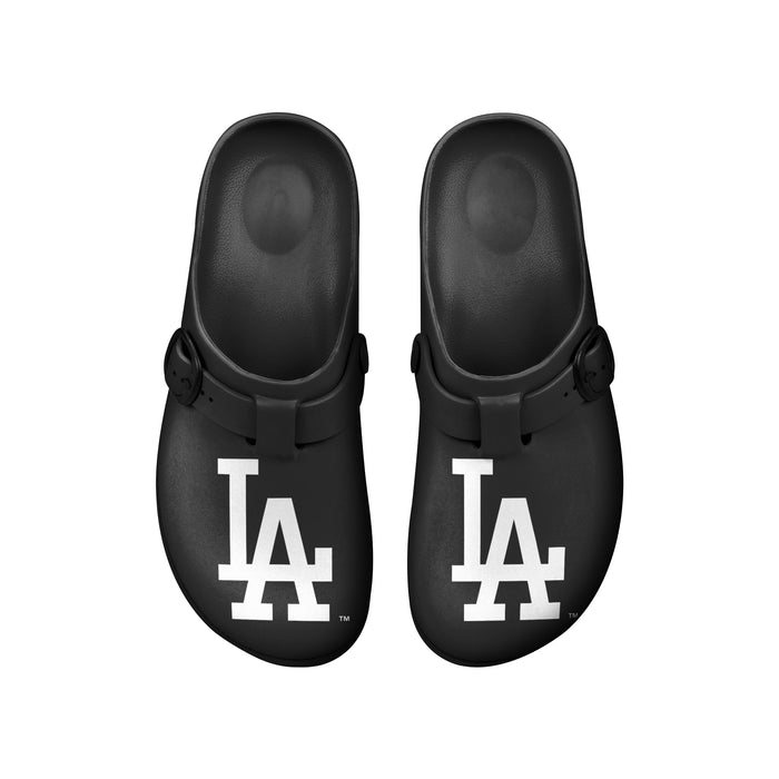 FOCO Open Back Buckle Clog – Comfortable Slip-On Sandals for MLB Fans, Los Angeles Dodgers Dark Blue