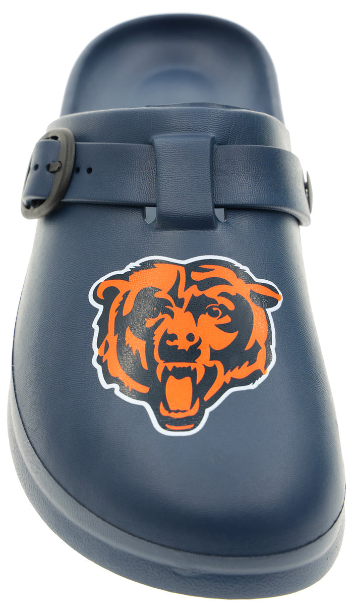 FOCO Open Back Buckle Clog – Comfortable Slip-On Sandals for NFL Fans, Chicago Bears