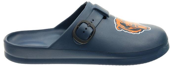 FOCO Open Back Buckle Clog – Comfortable Slip-On Sandals for NFL Fans, Chicago Bears