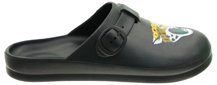 FOCO Open Back Buckle Clog – Comfortable Slip-On Sandals for NFL Fans, Jacksonville Jaguars