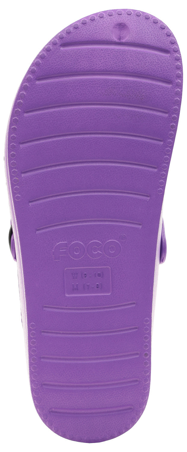 FOCO Open Back Buckle Clog – Comfortable Slip-On Sandals for NFL Fans, Minnesota Vikings