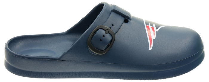 FOCO Open Back Buckle Clog – Comfortable Slip-On Sandals for NFL Fans, New England Patriots