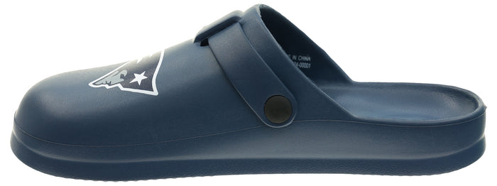 FOCO Open Back Buckle Clog – Comfortable Slip-On Sandals for NFL Fans, New England Patriots