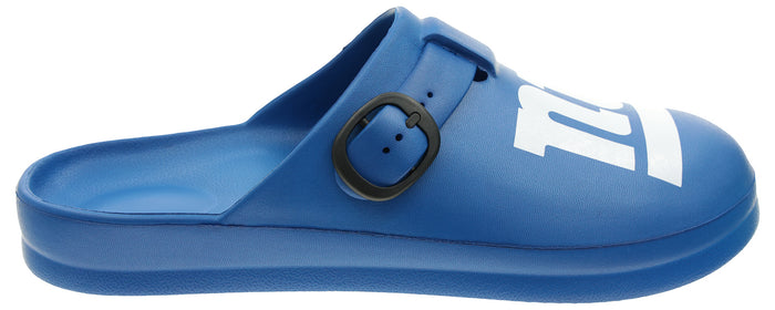 FOCO Open Back Buckle Clog – Comfortable Slip-On Sandals for NFL Fans, New York Giants