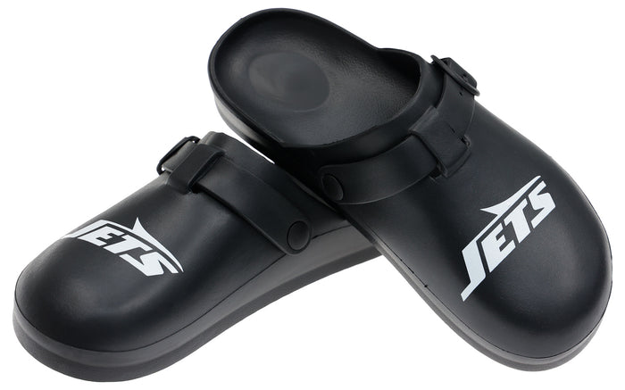 FOCO Open Back Buckle Clog – Comfortable Slip-On Sandals for NFL Fans, New York Jets