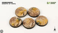 Deserts of Maahl Round 40mm (x5) Deserts of Maahl Bases Gamers Grass