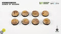 GamersGrass Dunes of Bourak - Round 25mm (8x) Dunes of Bourak Bases Gamers Grass