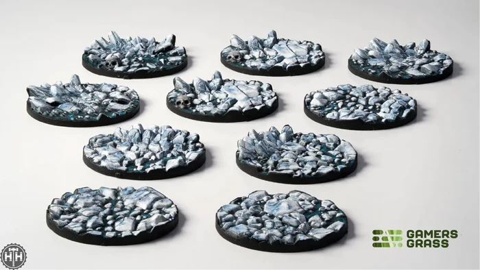 GamersGrass Frost Lake - Round 28mm (x10) GamersGrass