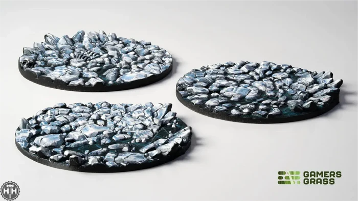 GamersGrass Frost Lake - Round 50mm (x3) GamersGrass