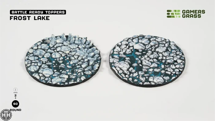 GamersGrass Frost Lake - Round 60mm (x2) GamersGrass