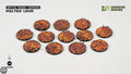GamersGrass Molten Lava - Round 25mm (x12) GamersGrass