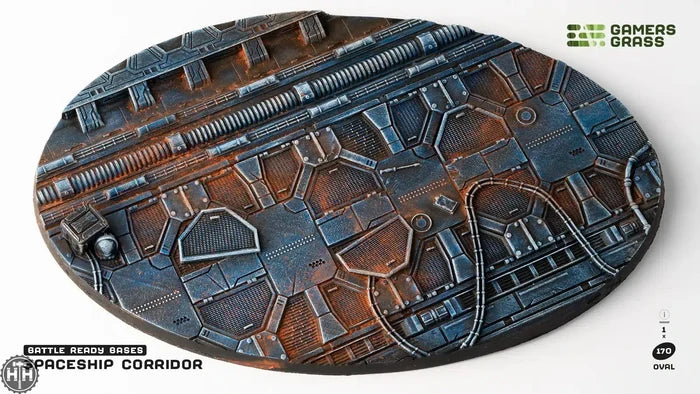 Spaceship Corridor Bases Oval 170mm (x1) Spaceship Corridor Bases Oval Gamers Grass