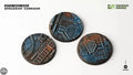 Spaceship Corridor Bases Round 50mm (x3) Spaceship Corridor Bases Round Gamers Grass