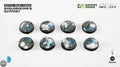 GamersGrass Svalarheima’s Outpost - Round 25mm (8x) Svalarheima’s Outpost Bases Gamers Grass
