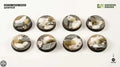 GamersGrass Winter - Round 28mm (x8) Winter Bases Gamers Grass