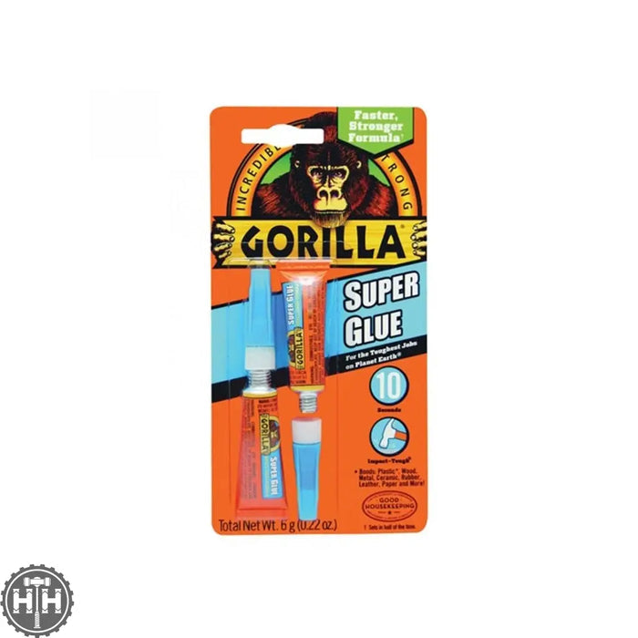 Gorilla - Anti-Clog Super Glue Clear 2x3g Glue Gorilla Glue