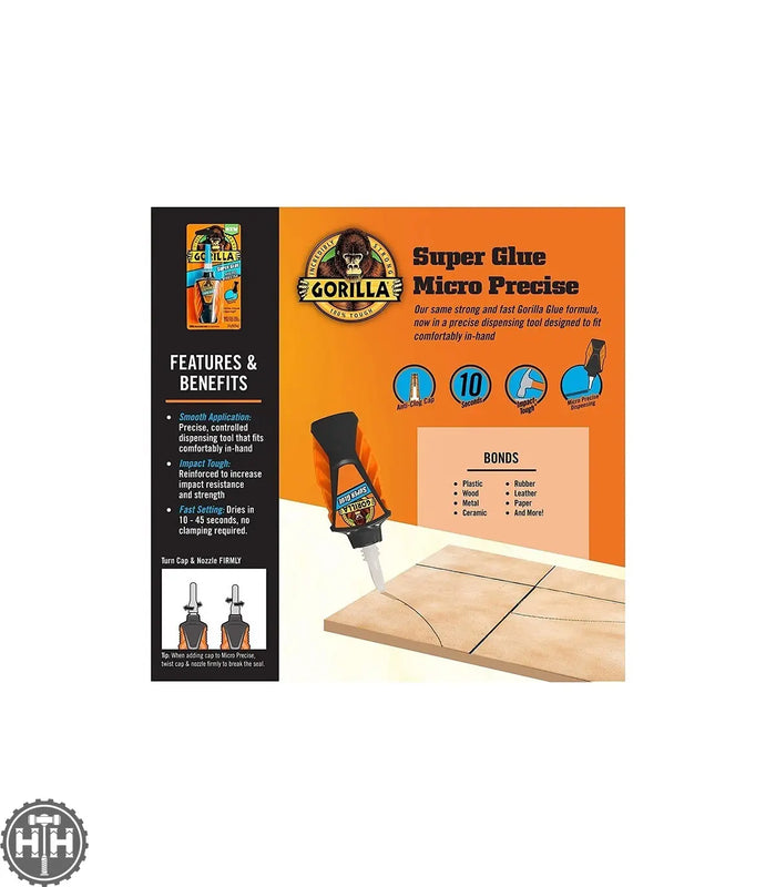 Gorilla - Super Glue Micro Precise 5.5g Glue Gorilla Glue