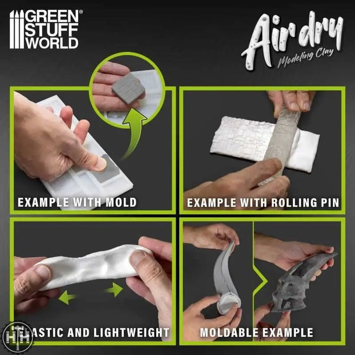 GSW Air Dry Modeling Foam Clay 250gr Black Sculpting Green Stuff World