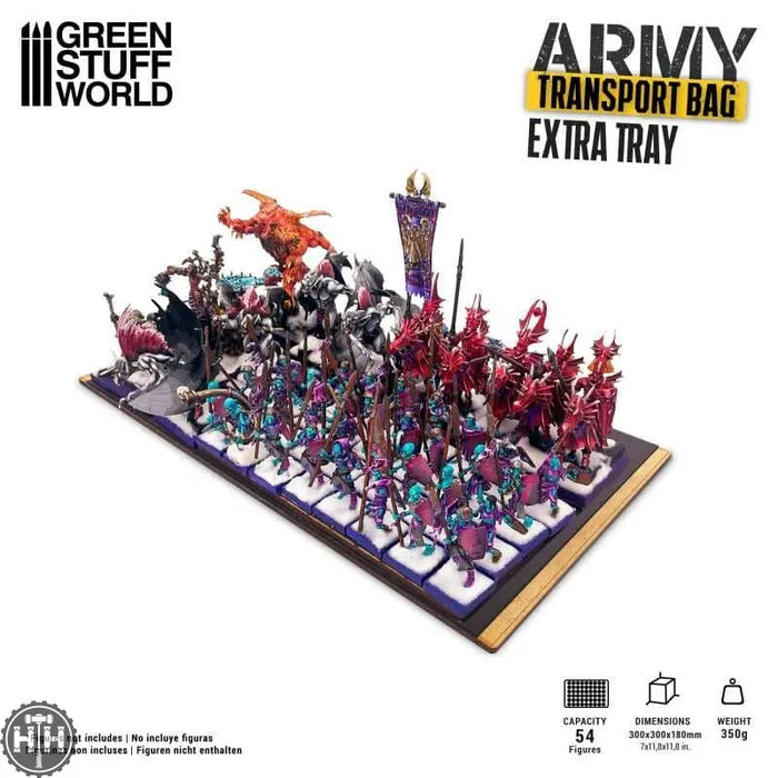 GSW Army Transport Bag: Extra Tray Transport Storage Green Stuff World