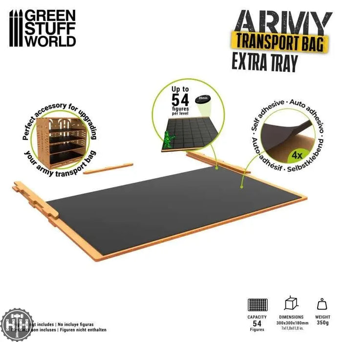 GSW Army Transport Bag: Extra Tray Transport Storage Green Stuff World