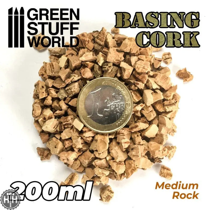 GSW Basing Cork Grit - THICK - 200ml Basing Green Stuff World