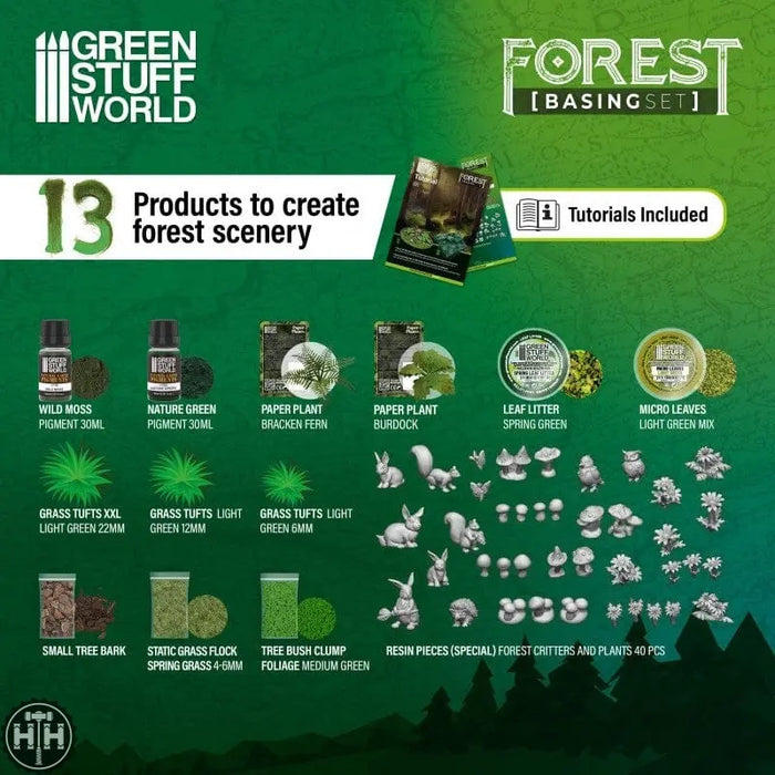 GSW Basing Sets - Forest Basing Green Stuff World