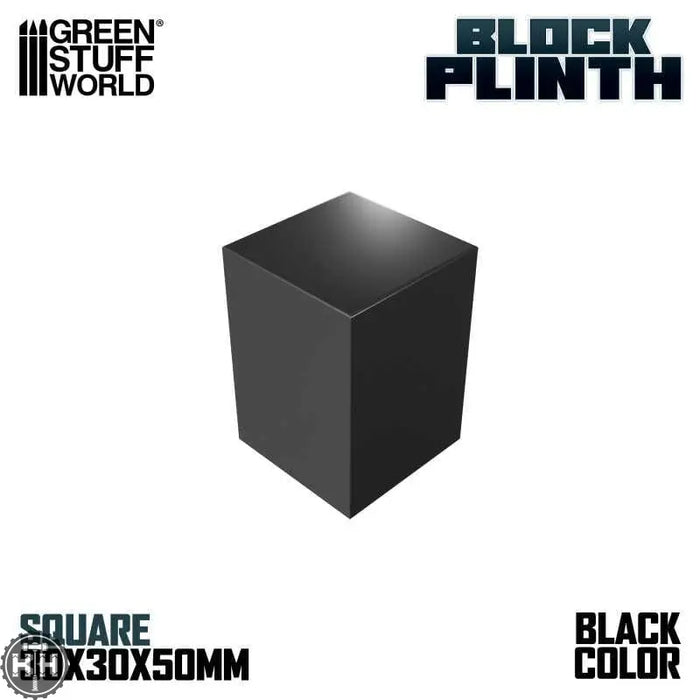 GSW Black Display Block 3x3cm Plinth Green Stuff World