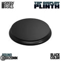 GSW Black Round Display Block Plinth 18cm Plinth Green Stuff World
