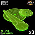 GSW Blast Markers and Templates - Fluor Lime Green Gaming Tools Green Stuff World