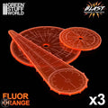 GSW Blast Markers and Templates - Fluor Orange Gaming Tools Green Stuff World