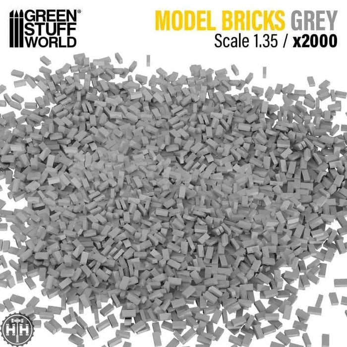 GSW Bricks GREY - 2000pc (Scale 1:35) Terrain Green Stuff World