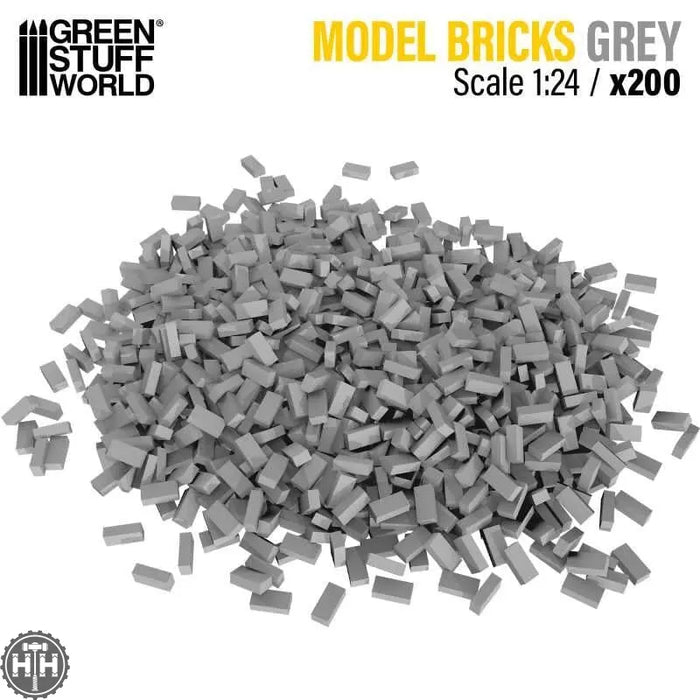 GSW Bricks GREY - 200pc (Scale 1:24) Terrain Green Stuff World