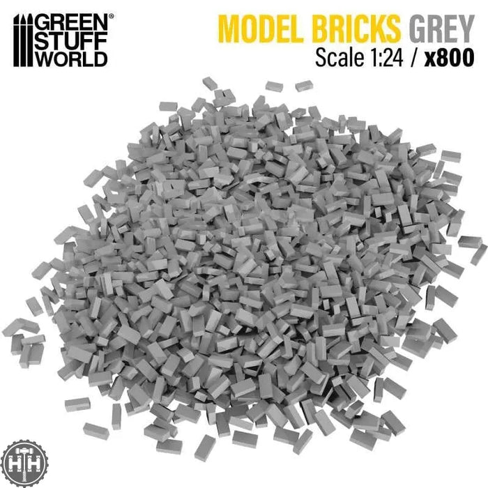 GSW Bricks GREY - 800pc (Scale 1:24) Terrain Green Stuff World