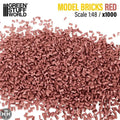 GSW Bricks RED - 1000pc (Scale 1:48) Terrain Green Stuff World