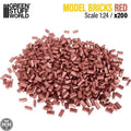 GSW Bricks RED - 200pc (Scale 1:24) Terrain Green Stuff World
