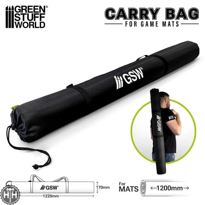 GSW Carry bag for game mats 122cm Transport Storage Green Stuff World