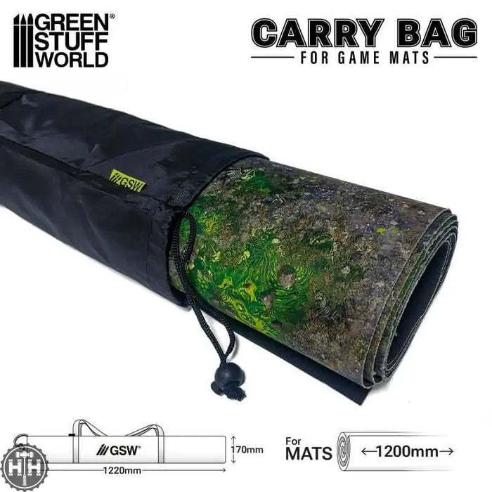 GSW Carry bag for game mats 122cm Transport Storage Green Stuff World