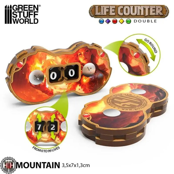 GSW Double life counters - Mountain Gaming Tools Green Stuff World